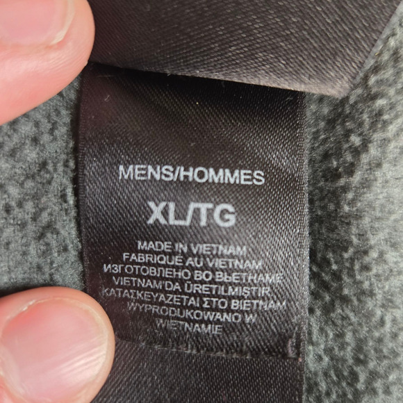 The North Face Dark Grey Quarter Zip Collared Fleece Pullover Sweater Size XL - Picture 6 of 10